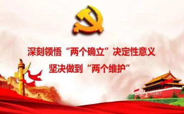 维护两个确立心得体会7篇